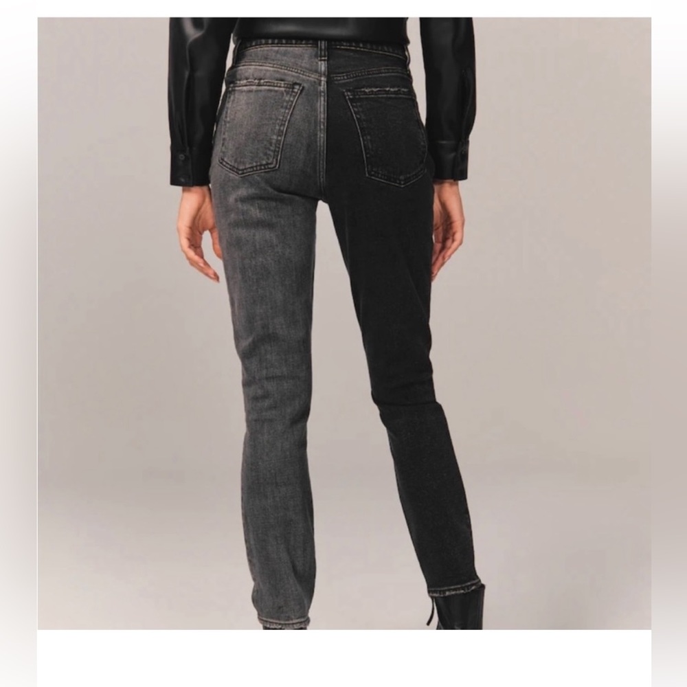 Abercrombie and Fitch The Skinny High Rise Two -Tone Jeans